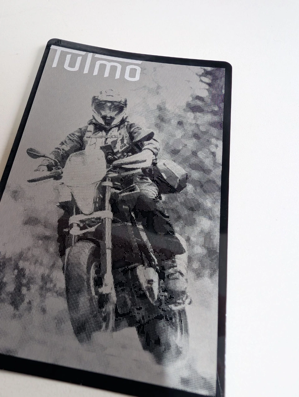 Foto gravering op 0.2mm aluminium